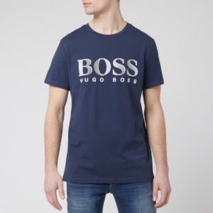 Navy blue hugo boss big logo tshirt